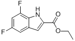 Structure of 5,7-DIFLUORO-2-INDOLECARBOXYLIC ACID ETHYL ESTER
