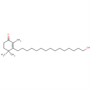 Structure of 2-Cyclohexen-1-one, 3-(15-hydroxypentadecyl)-2,4,4-trimethyl-