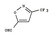 Structure of 5-Isoxazolecarboxaldehyde,3-(trifluoromethyl)-