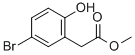 Structure of METHYL 2-(5-BROMO-2-HYDROXYPHENYL) ACETATE