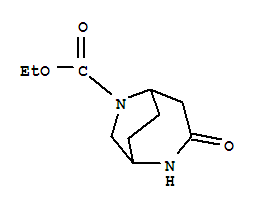 Structure of 1-Boc-3,9-diazabicyclo[4.2.1] heptan-4-one