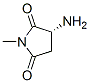 Structure of 2,5-PYRROLIDINEDIONE,3-AMINO-1-METHYL-,(3R)-
