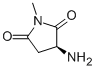 2,5-Pyrrolidinedione,3-amino-1-methyl-, (3S)-结构式