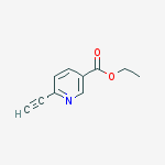 Structure of 3-PYRIDINECARBOXYLIC ACID, 6-ETHYNYL-, ETHYL ESTER