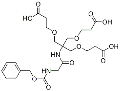 Structure of 3-[2-(2-{[(benzyloxy)carbonyl]aMino}acetaMido)-3-(2-carboxyethoxy)-2-[(2-carboxyethoxy)Methyl]propoxy]propanoic acid