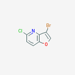 Structure of 3-BroMo-5-chlorofuro[3,2-b]pyridine