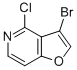 Chemical structure of 3-Bromo-4-chlorofuro[3,2-c]pyridine