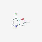 Structure of 7-chloro-2-methylfuro[3,2-b]pyridine
