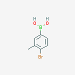 4-BROMO-3-METHYLPHENYLBORONIC ACID结构式