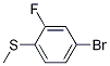 Structure of 4-Bromo-2-fluorothioanisole