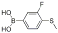 3-Fluoro-4-(methylthio)phenylboronic acid结构式