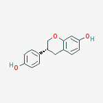 Structure of 3,4-dihydro-3R-(4-hydroxyphenyl)-2H-1-benzopyran-7-ol