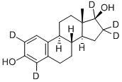 Structure of 17BETA-ESTRADIOL-2,4,16,16,17-D5
