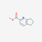 Structure of methyl 6,7-dihydro-5H-cyclopenta[b]pyridine-2-carboxylate