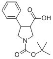 Structure of 1-[(TERT-BUTYL)OXYCARBONYL]-4-PHENYLPYRROLINE-3-CARBOXYLIC ACID