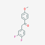 2-(3,4-Difluorophenyl)-1-(4-methoxyphenyl)ethanone结构式
