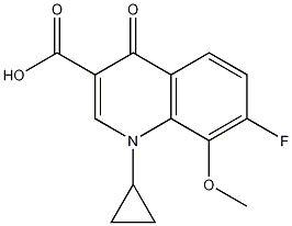 Structure of 1-Cyclopropyl-7-fluoro-8-methoxy-4-oxo-1,4-dihydroquinoline-3-carboxylic acid