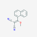 Structure of 1-NAPHTHYL(METHOXY)METHYLIDENEMALONITRILE