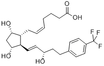 Structure of 9ALPHA,11ALPHA,15S-TRIHYDROXY-17-TRIFLUOROMETHYLPHENYL-18,19,20-TRINOR-PROSTA-5Z,13E-DIEN-1-OIC ACID