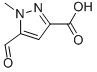 Structure of 1H-PYRAZOLE-3-CARBOXYLIC ACID,5-FORMYL-1-METHYL-