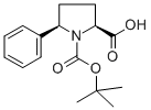 Structure of (2S,5R)-BOC-5-PHENYL-PYRROLIDINE-2-CARBOXYLIC ACID