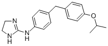 Structure of 4,5-DIHYDRO-N-[4-[[4-(1-METHYLETHOXY)PHENYL]METHYL]PHENYL]-1H-IMIDAZOL-2-AMINE