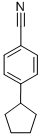 Structure of BENZONITRILE, 4-CYCLOPENTYL-