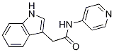 N-(pyridin-4-yl)-(indol-3-yl)acetamide结构式