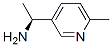 Structure of 3-Pyridinemethanamine, a,6-dimethyl-, (aS)-