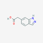 Structure of 1H-Indazole-6-acetic acid
