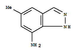1H-Indazol-7-amine,5-methyl-结构式