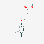 Butanoic acid, 4-(3,4-dimethylphenoxy)-结构式
