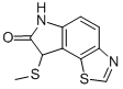 Structure of 8-METHYLSULFANYL-6,8-DIHYDRO-THIAZOLO[5,4-E]INDOL-7-ONE
