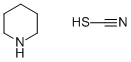Structure of Thiocyanic acid piperidine