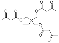 Structure of BUTANOIC ACID, 3-OXO-, 2-[(1,3-DIOXOBUTOXY)METHYL]-2-ETHYL-1,3-PROPANDIYL ESTER