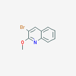 3-BROMO-2-METHOXYQUINOLINE 95%结构式