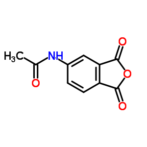 N-(1,3-二氧代-1,3-二氢异苯并呋喃-5-基)乙酰胺结构式