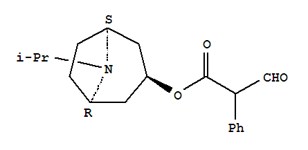 Structure of 8-isopropyl-8-azabicyclo[3.2.1]oct-3-yl endo-(±)-formylphenylacetate