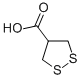 Structure of 1,2-dithiolane-4-carboxylic acid