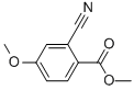 Structure of 2-CYANO-5-METHOXY-BENZOIC ACID METHYL ESTER