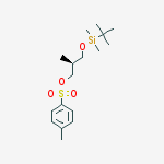 Structure of (2S)-3-([TERT-BUTYL(DIMETHYL)SILYL]OXY)-2-METHYLPROPAN-1-YL TOSYLATE