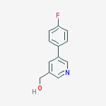 Structure of [5-(4-FLUOROPHENYL)PYRIDIN-3-YL]METHANOL