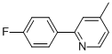 Structure of 2-(4-FLUORO-PHENYL)-4-METHYL-PYRIDINE