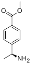 Structure of Benzoic acid, 4-[(1S)-1-aminoethyl]-, methyl ester