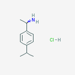Structure of (1S)-1-(4-propan-2-ylphenyl)ethanamine,hydrochloride