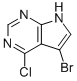 5-溴-4-氯-7H-吡咯并[2,3-d]嘧啶结构式