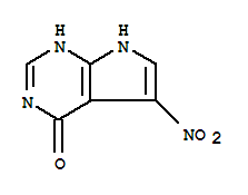 Structure of 5-nitro-7H-pyrrolo[2,3-d]pyrimidin-4-ol