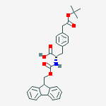 Fmoc-L-4-(Otbutylcarboxymethyl)Phe-Oh结构式