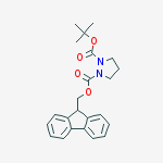 Structure of 1-((9H-Fluoren-9-yl)methyl) 2-tert-butyl pyrazolidine-1,2-dicarboxylate