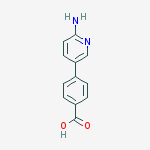 4-(6-AMINO-PYRIDIN-3-YL)-BENZOIC ACID结构式